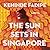The Sun Sets in Singapore