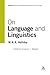 On Language and Linguistics: Volume 3 (Collected Works of M.A.K. Halliday) by M.A.K. Halliday (2006-03-01)