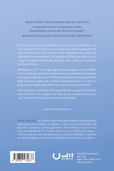 Ne vous inquiétez de rien: Connaître la paix dans un monde chaotique (Paperback)