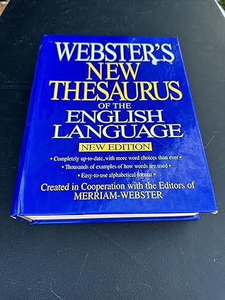 Webster's New Thesaurus of the English Language