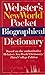 Webster's New World Pocket Biographical Dictionary