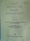 Analysen: Beitrage zu einer Problemgeschichte des Komponierens. Festschrift fuer Hans Heinrich Eggebrecht zum 65. Geburtstag (Beihefte Zum Archiv Fur Musikwissenschaft) (German Edition)