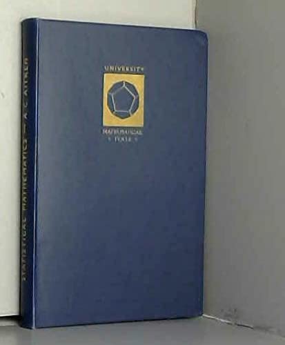 Statistical mathematics (Hardcover)