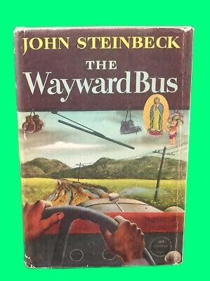 THE WAYWARD BUS First edition 1947 Filmed Novel First Printing dj