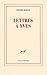 Lettres a Yves