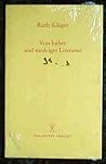 Von hoher und niedriger Literatur (Bonner Poetik-Vorlesung) (German Edition)
