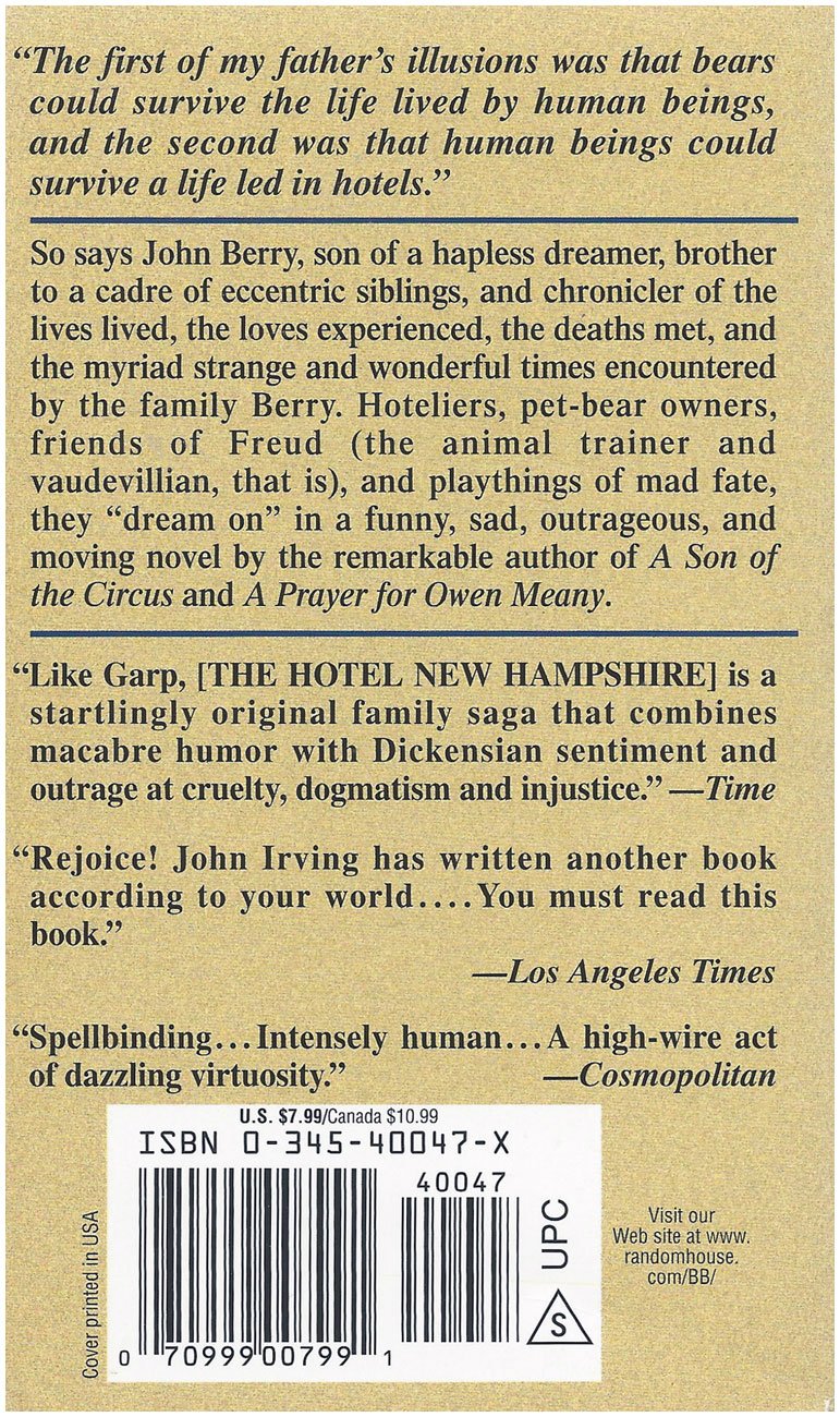 Hotel New Hampshire. The