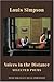 Voices in the Distance: Selected Poems by Louis Simpson (2010-02-28)