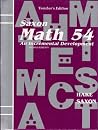 Saxon Math 5/4 Special Populations: Teacher Edition 2001 Saxon Math 5/4 Special Populations: Teacher Edition 2001