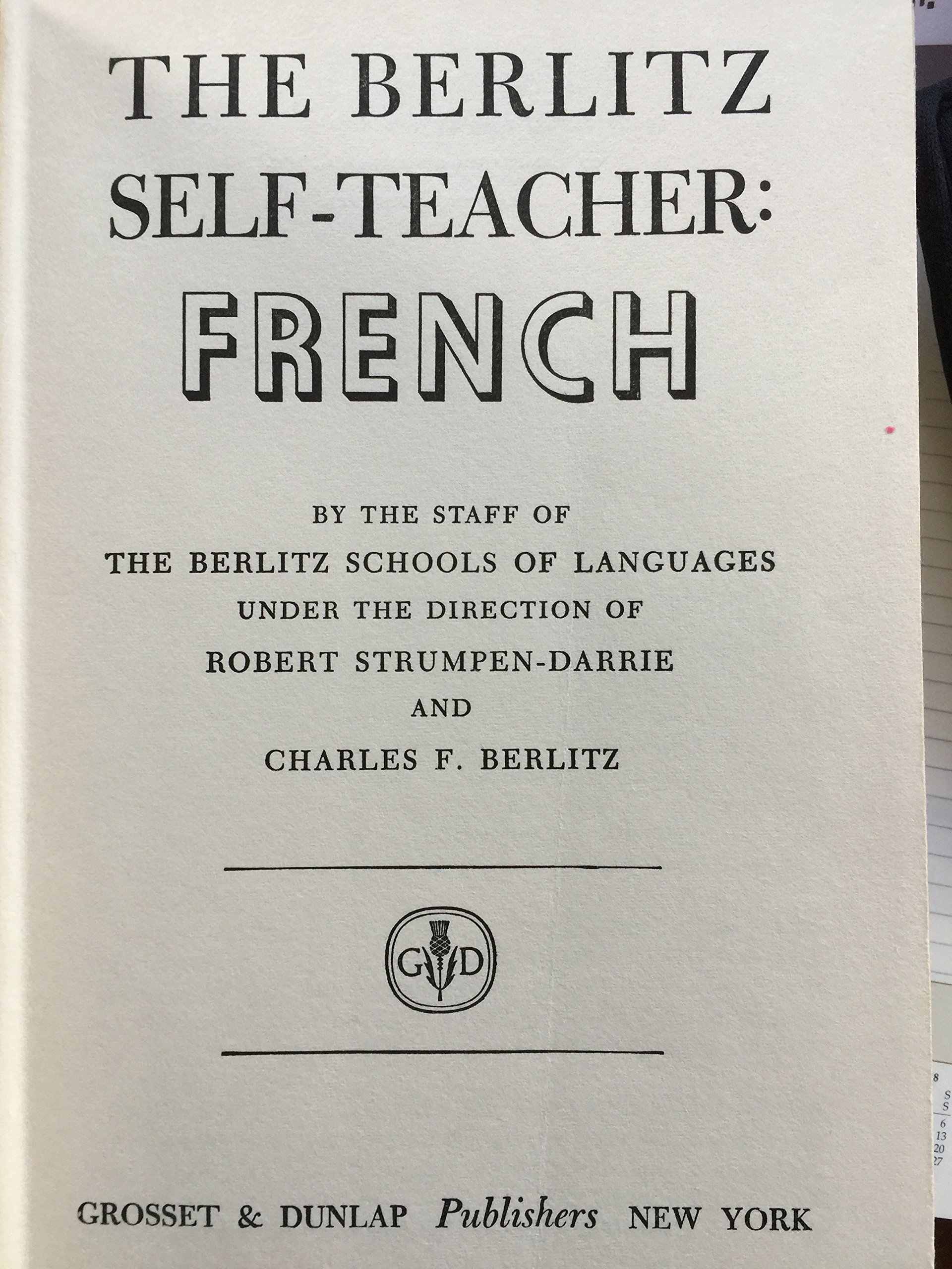 The Berlitz-Self Teacher French (Hardcover)