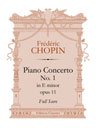 Piano Concerto No. 1 in E minor, Op. 11. Full Score. Orchestration by Mily Balakirev