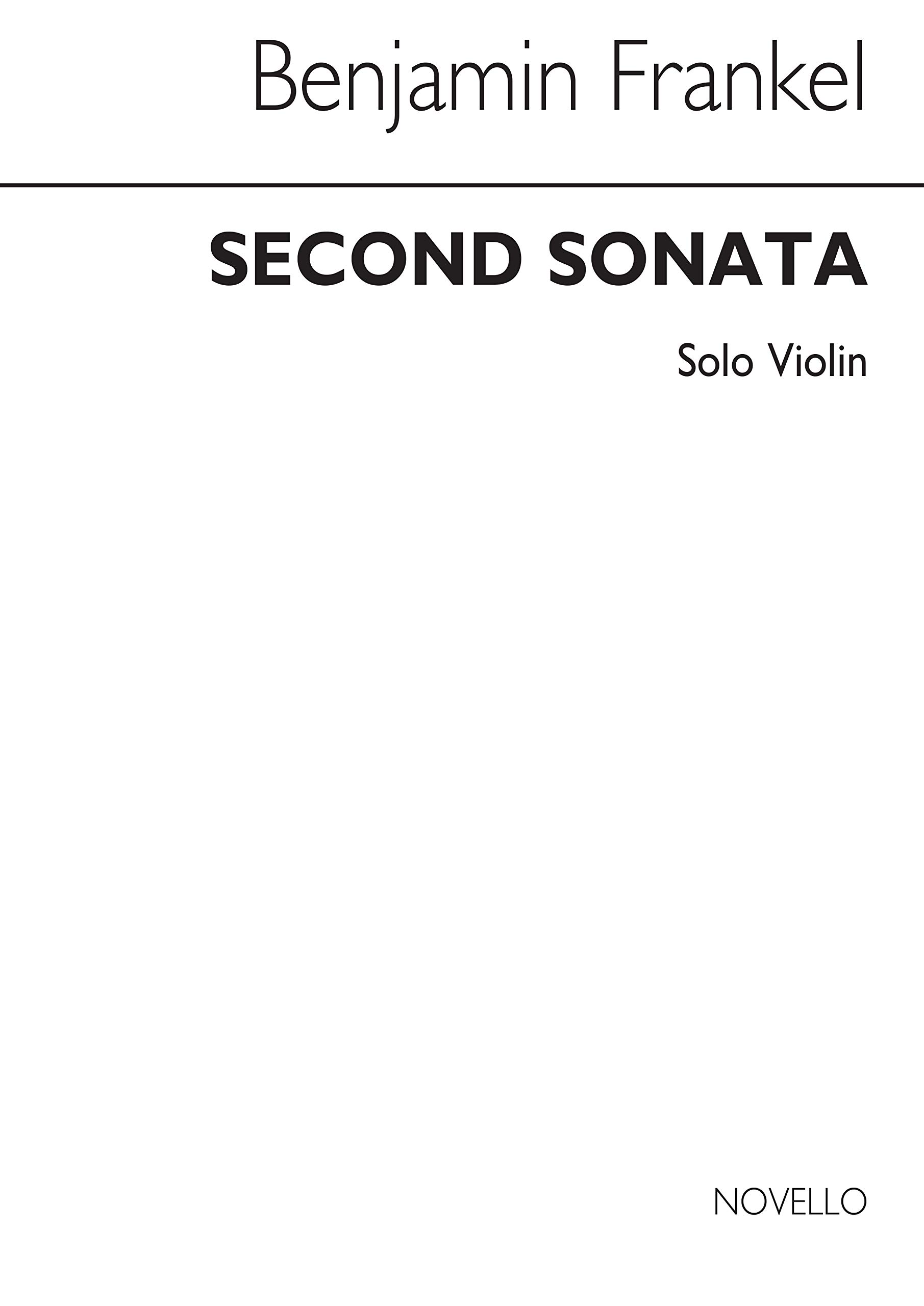 FRANKEL: SONATA NO.2 FOR SOLO VIOLIN (Paperback)