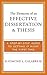 The Elements of an Effective Dissertation and Thesis: A Step-by-Step Guide to Getting it Right the First Time by Calabrese, Raymond L. (2006) Paperback