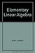 Elementary Linear Algebra by Howard Anton (1984-04-05)