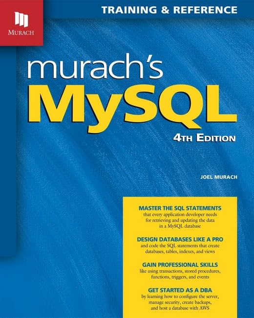 Murach's MySQL: Training & Reference (Paperback)