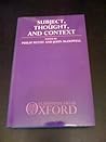 Subject, Thought and Context