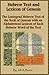 Hebrew Text and Lexicon of Genesis [Paperback] [2007] (Author) Jeff A. Benner
