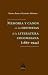 MEMORIA Y CANON EN LAS HISTORIAS DE LA LITERATURA COLOMBIANA (1867 - 1944)