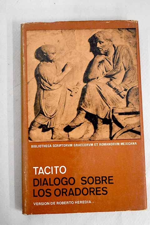 Portada de Dialogo Sobre Los Oradores, de Tacitus