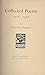 Collected Poems: 1918-1938.
