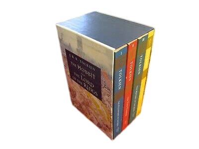 Antique Rare The Lord of the Rings & The Hobbit by J.R.R. Tolkien ~ 4 Volume Trade Boxset