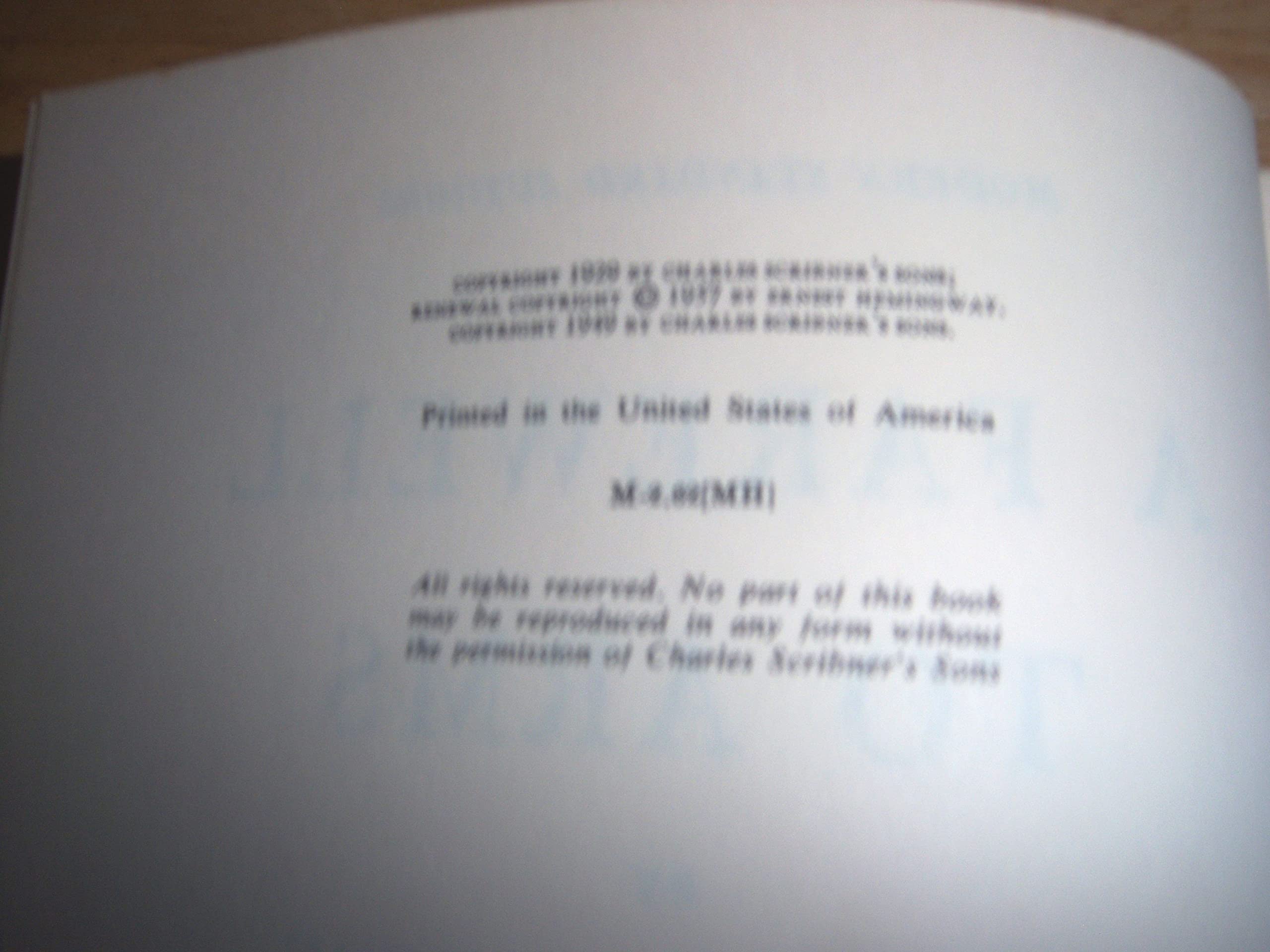 A Farewell to Arm,