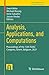 Analysis, Applications, and Computations: Proceedings of the 13th ISAAC Congress, Ghent, Belgium, 2021 (Trends in Mathematics)