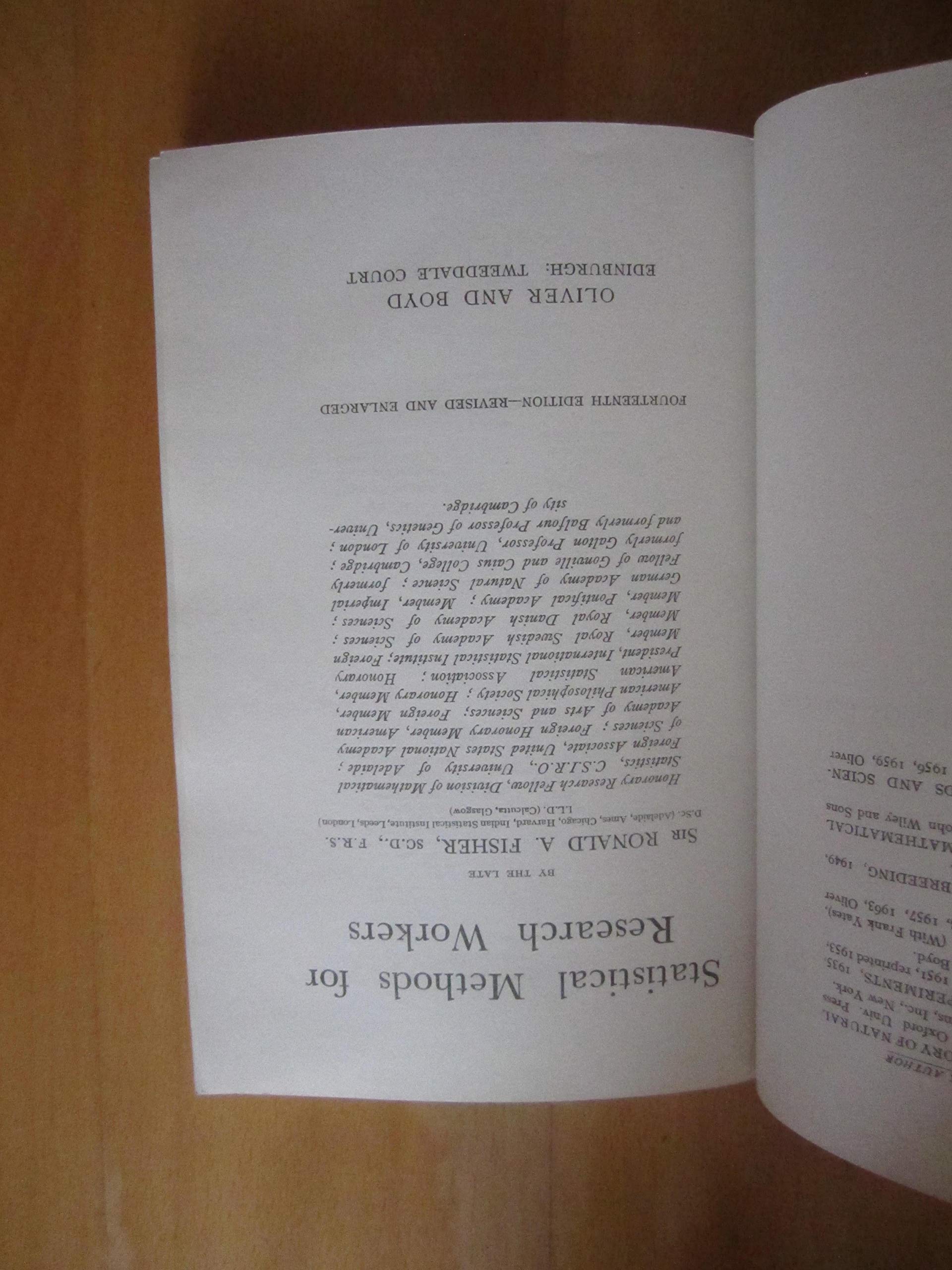 Statistical methods for research workers. Fourteenth Edition Revised (Paperback)