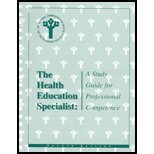 The Health Education Specialist: A Study Guide for Professional Competence (Paperback)