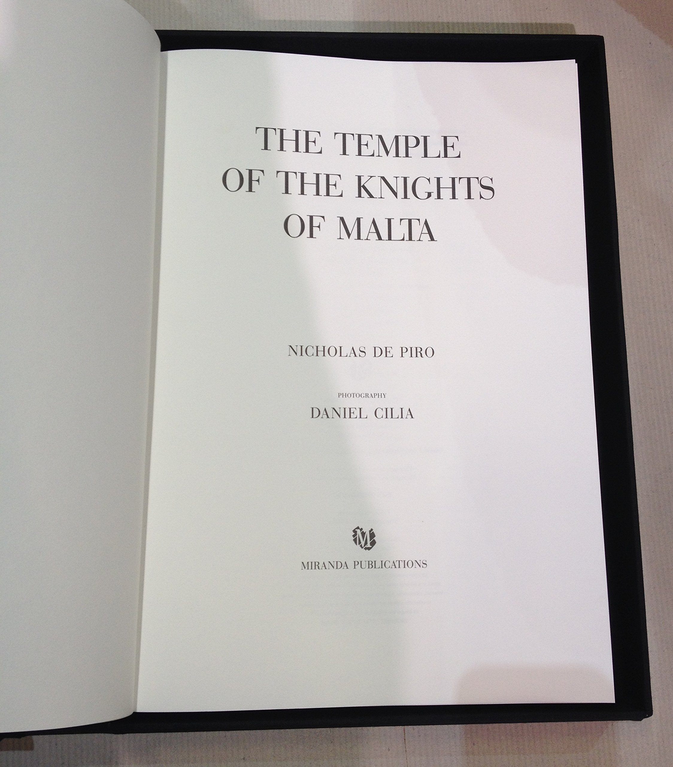 The temple of the Knights of Malta (Hardcover)