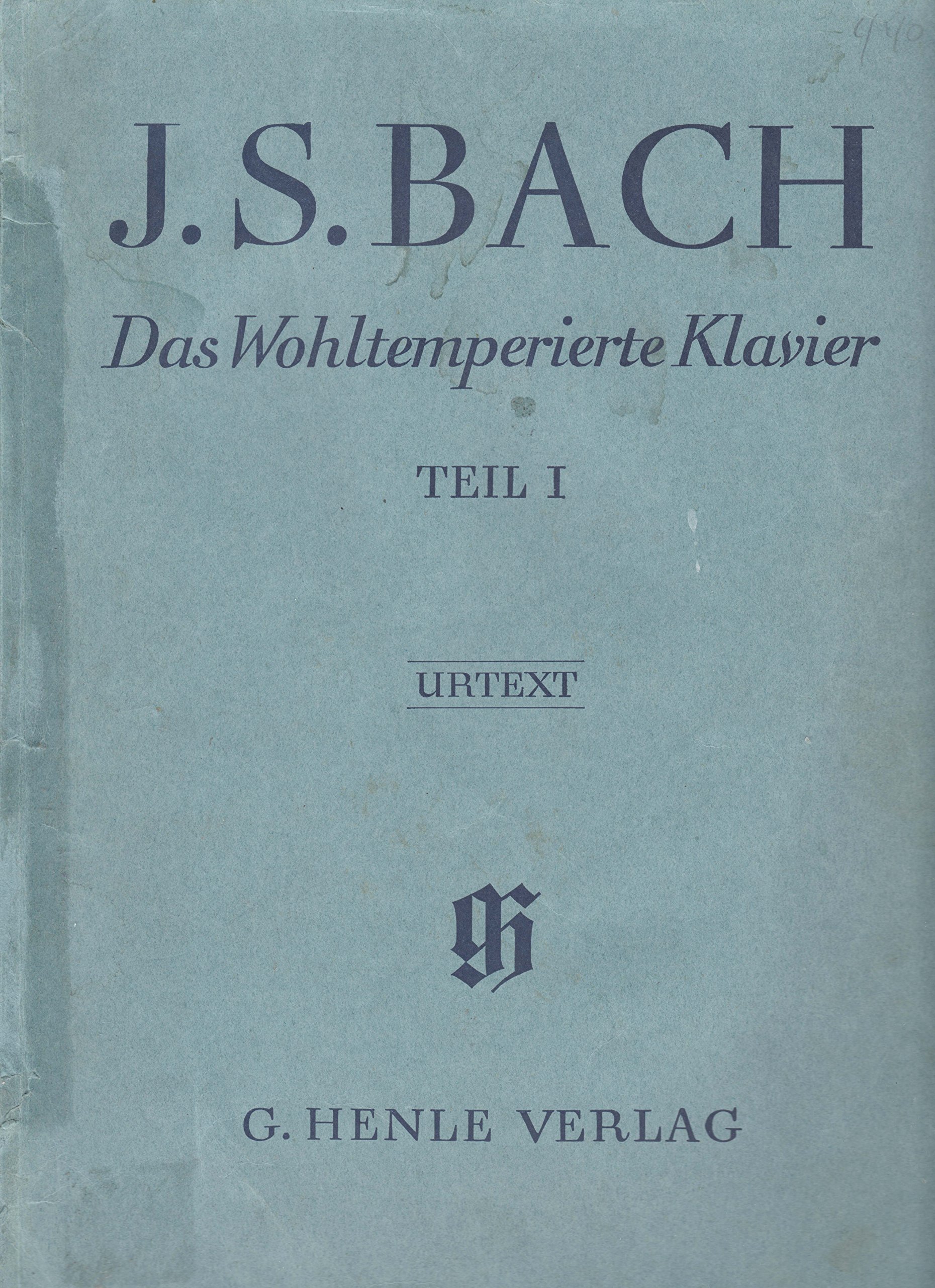 J.S> Bach: Das Wohltemperierte Klavier Teil I BMV 846-869 (Paperback)