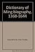 Dictionary of Ming Biography, 1368-1644: Volume I [1], A-L by Association for Asian Studies (1976-01-01) Hardcover