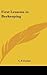 First Lessons in Beekeeping by Dadant, C. P. (2004) Hardcover