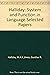 Halliday: System and Function in Language: Selected Papers