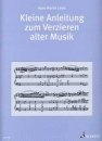 Linde: Kleine Anleitung zum Verzieren alter Musik (Paperback)