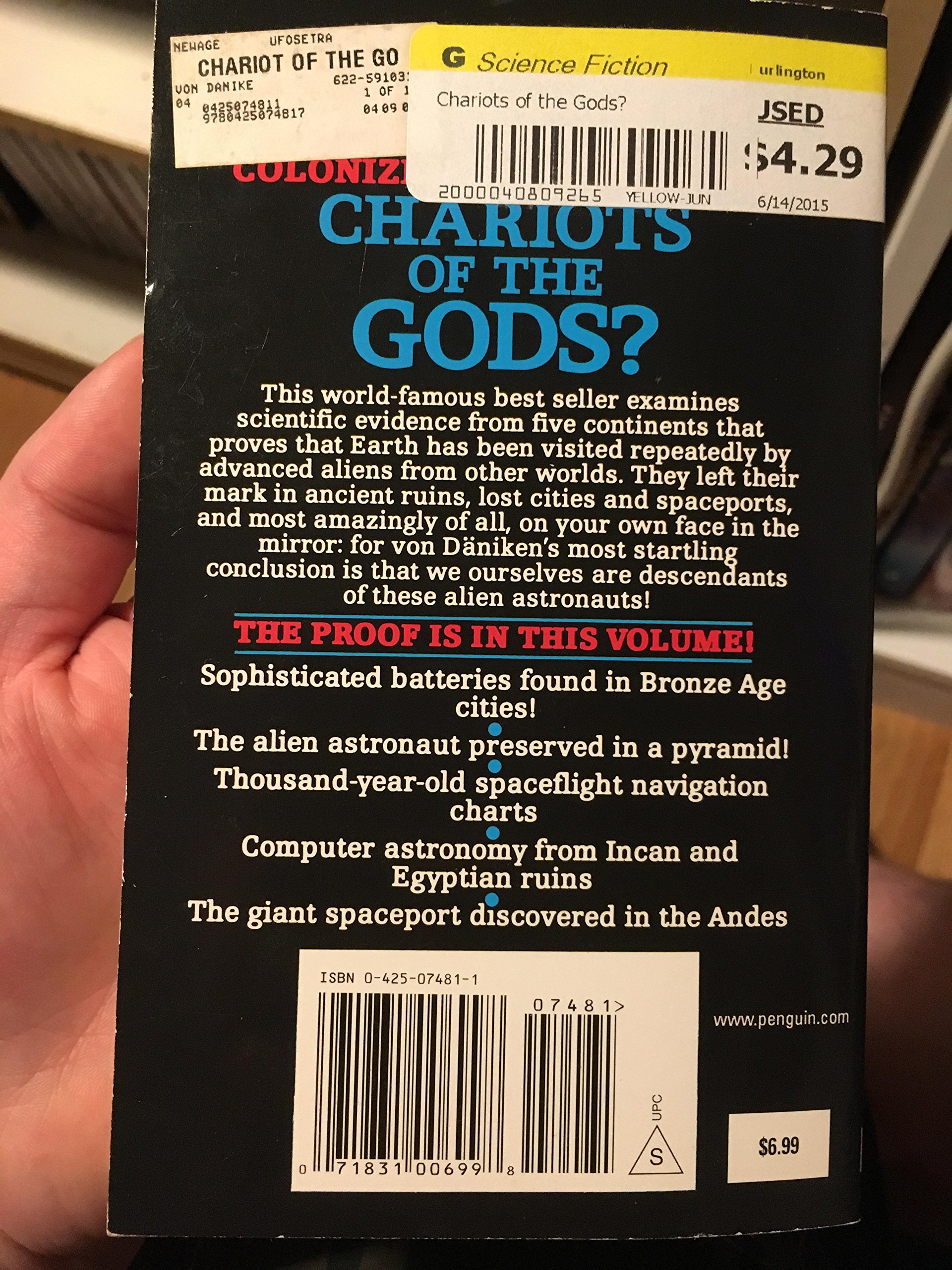Chariots of the Gods Publisher: Berkley