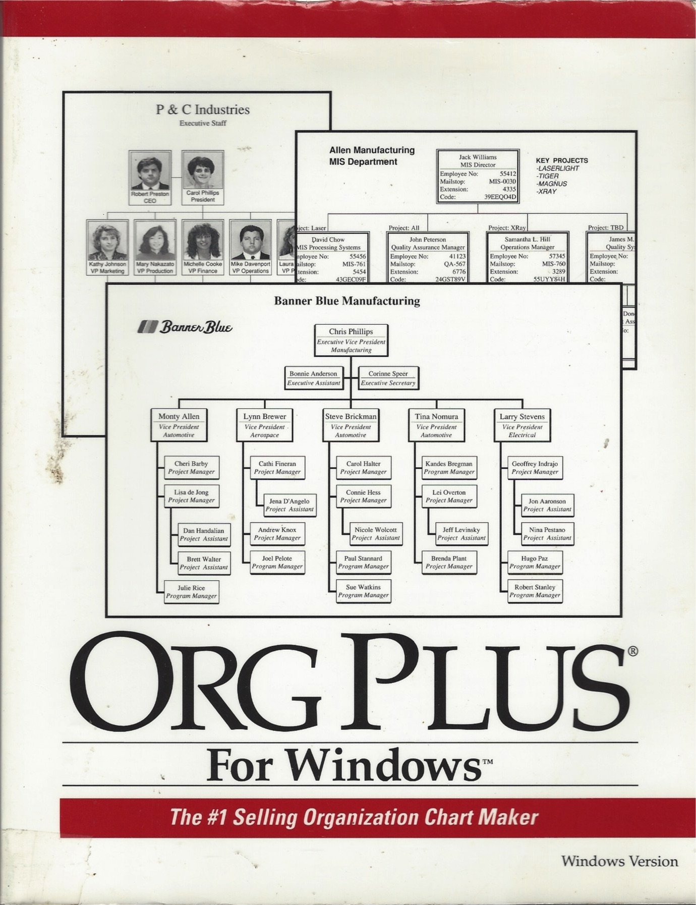 ORG PLUS for Windows (THe #1 Selling Organization Chart Maker, Versions 3.0 , USER'S TUTORIAL & REFERENCE MANUAL (Paperback)