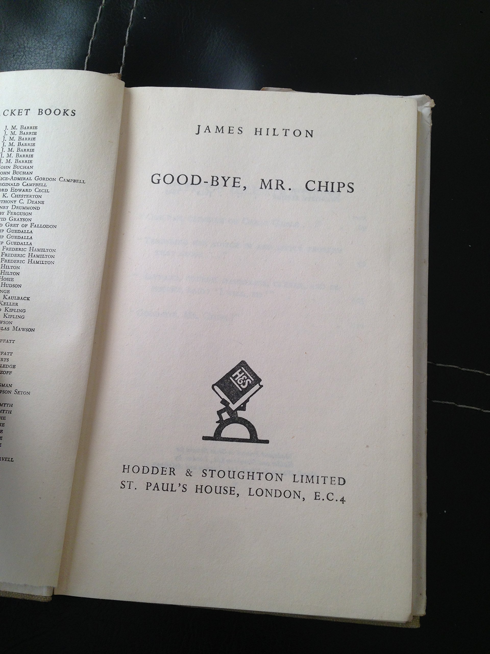 Good-bye Mr. Chips