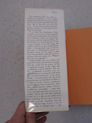 Rare Norman Mailer THE EXECUTIONER'S SONG 1979 Little, Brown & Co. First Edition [Hardcover] unknown