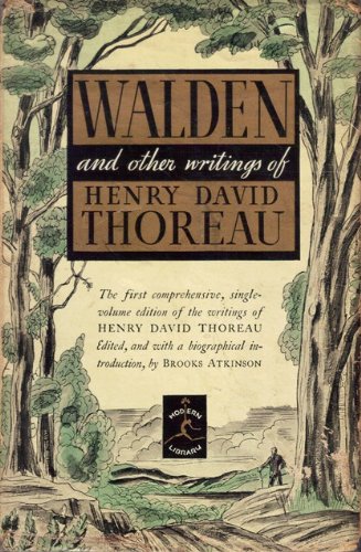 Walden and other writings of Henry David Thoreau