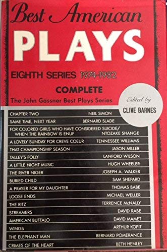 Best American Plays Eighth Series 1974-1982 Complete (Hardcover)
