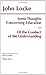Some Thoughts Concerning Education and of the Conduct of the Understanding (Hackett Classics) 1st Paperback Edit edition by Locke, John (1996) Paperback
