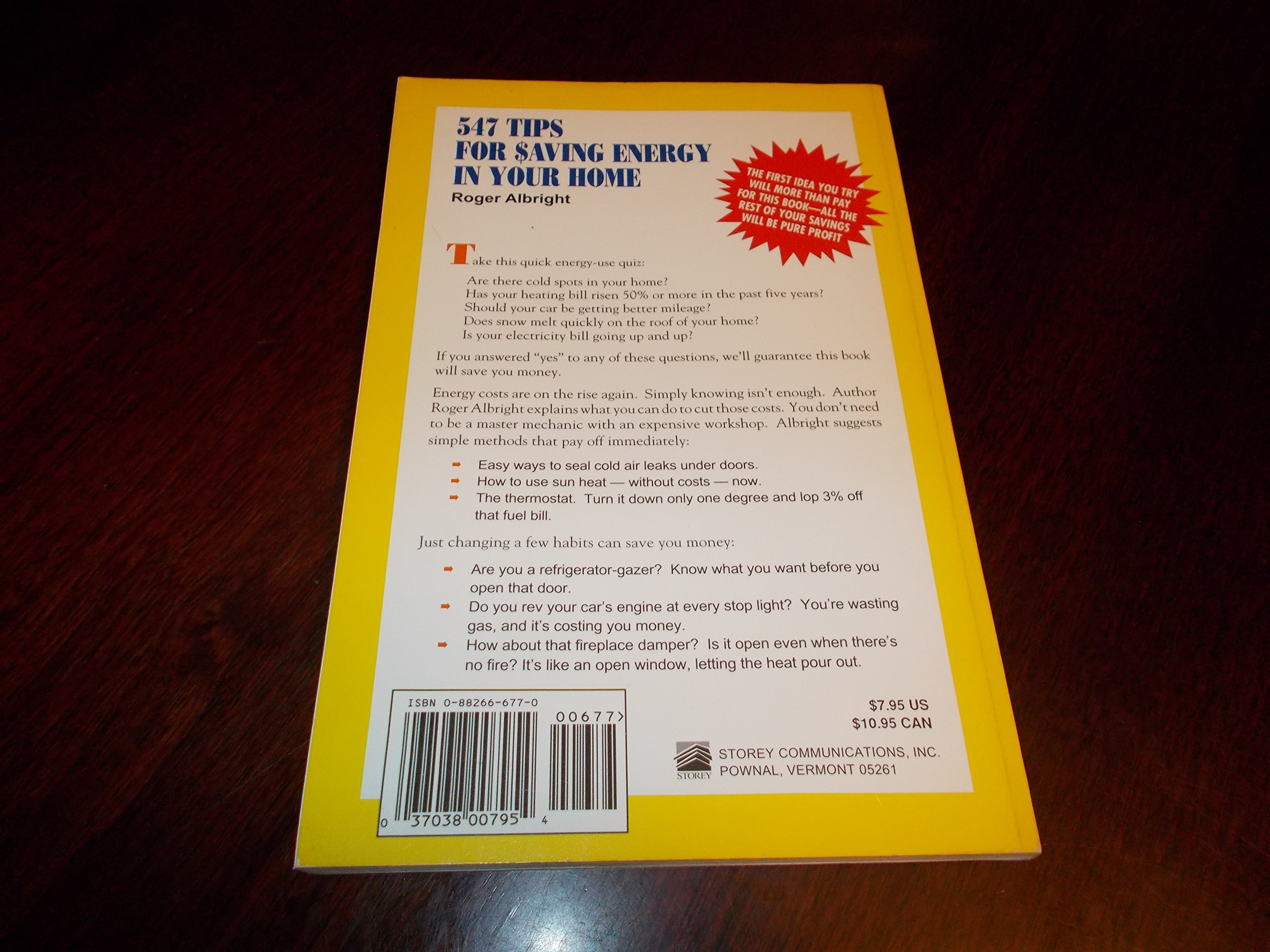547 Tips for Saving Energy in Your Home (Paperback)