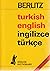 Berlitz Turkish-English English-Turkish Dictionary/Turkce-Ingilizce Ingilizce-Turkce (Berlitz Guides)