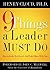 [ [ [ 9 Things a Leader Must Do [ 9 THINGS A LEADER MUST DO ]... by HenryCloud
