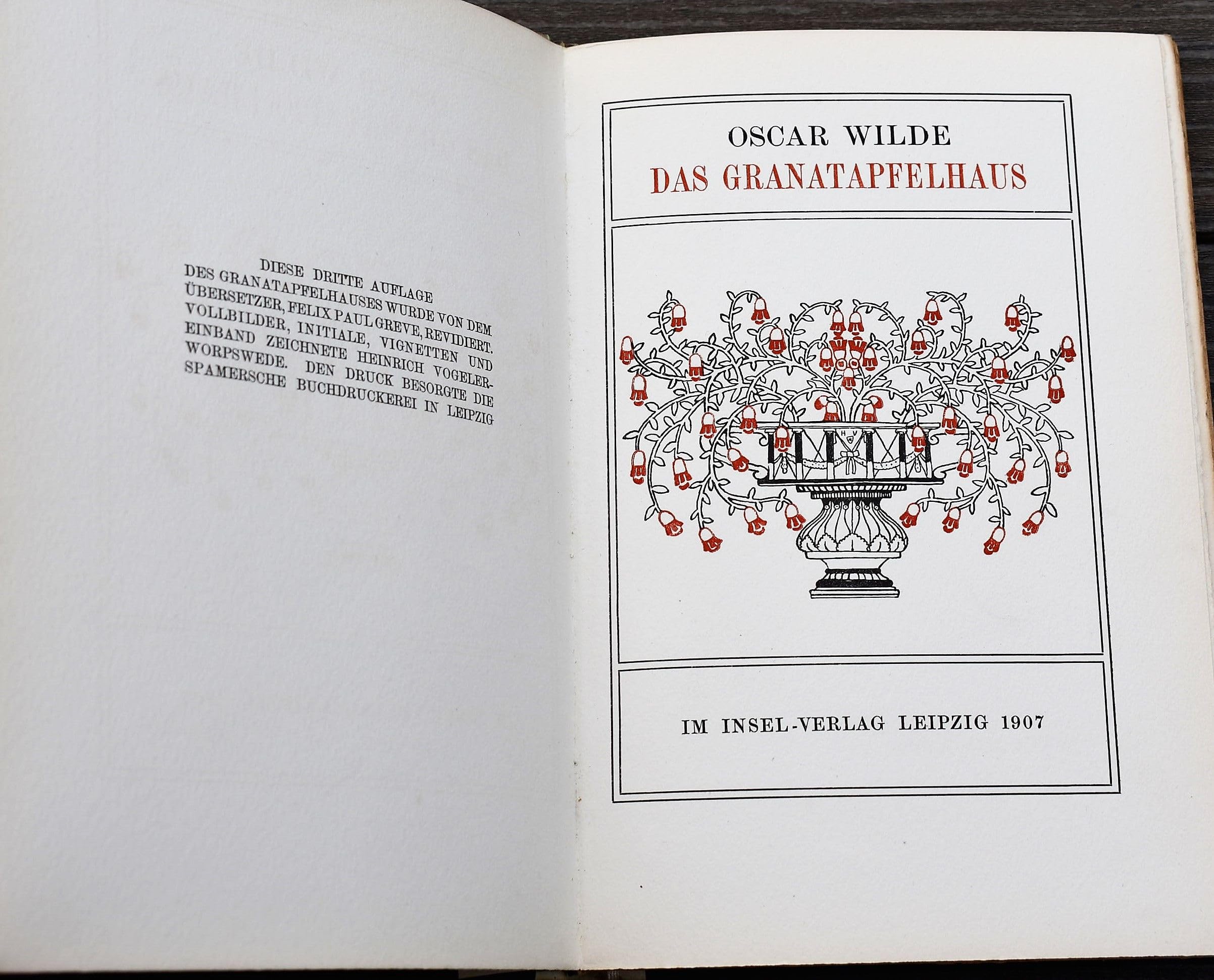 Das Granatapfelhaus / Oscar Wilde