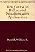 First Course in Differential Equations with Applications by Derrick, William R., Grossman, Stanley I. (1987) Hardcover