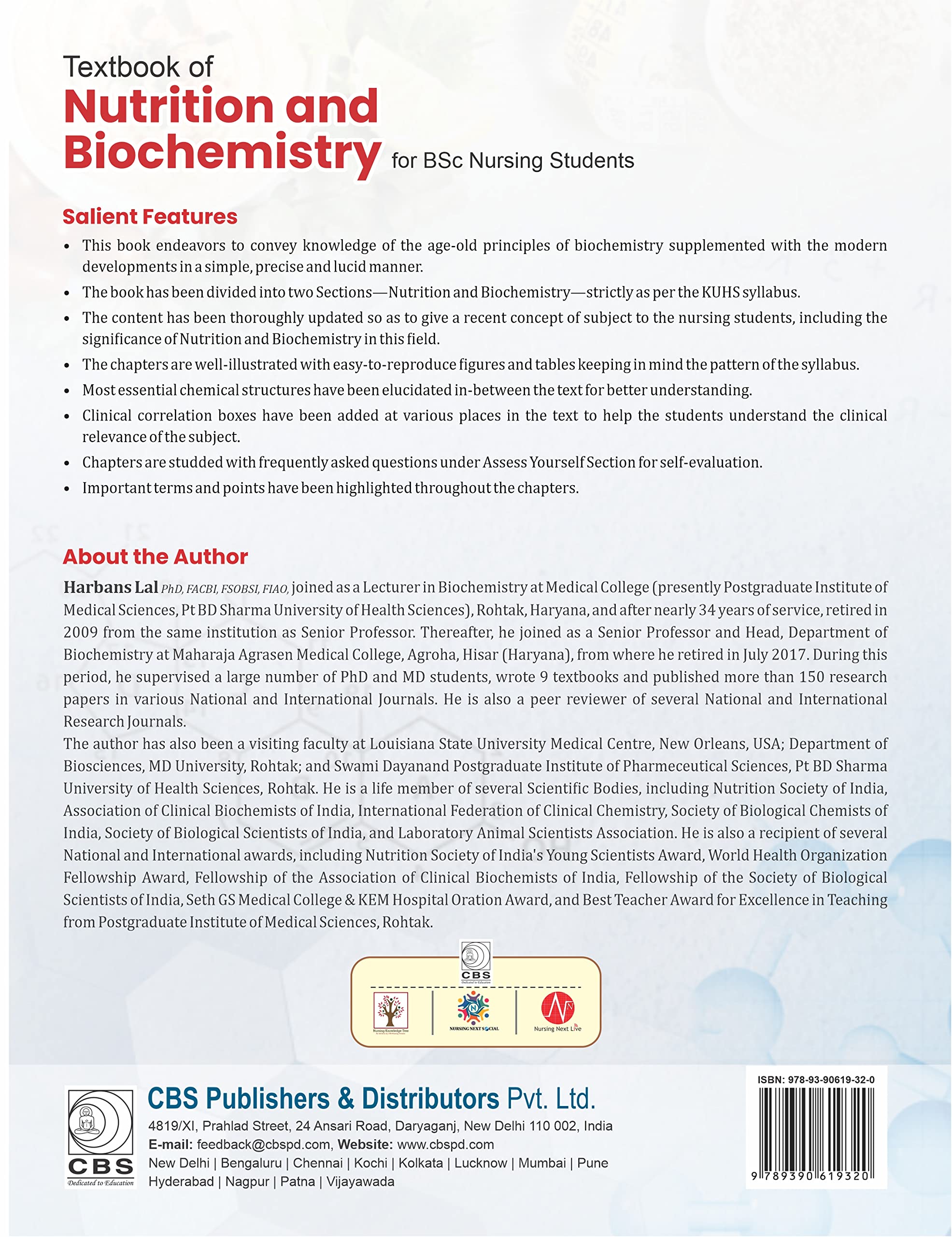 Textbook Of Nutrition And Biochemistry For BSc (Paperback)