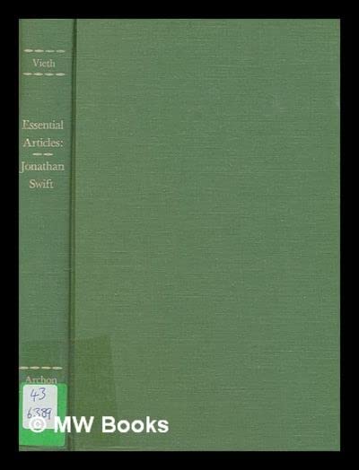Essential Articles for the Study of Jonathan Swift's Poetry (Essential Articles Series)
