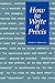 How to Write a Precis (NONE) by Pamela Russell (1988-01-01)
